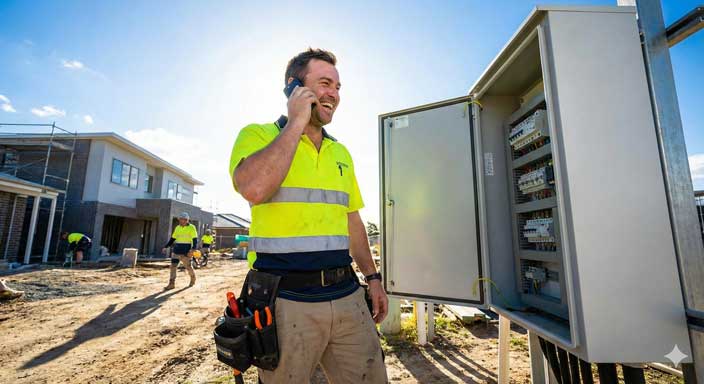 Electrical contractor using ServiceM8 automation for safety certificates and rapid quoting