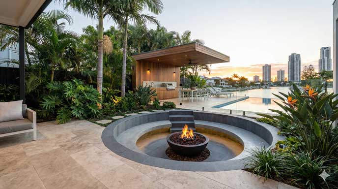 Landscaping business showcasing portfolios and nurturing high-value project leads